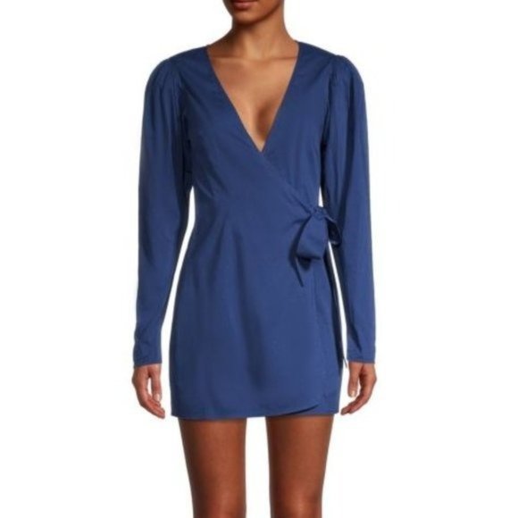 WEWOREWHAT Blanca Wrap Mini Dress - Small - Picture 1 of 4